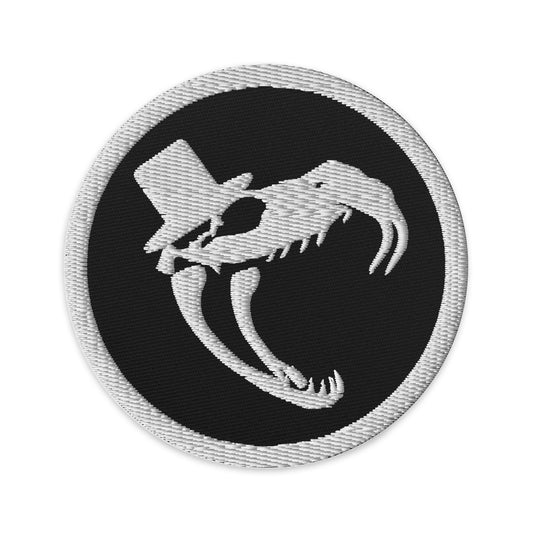 Snake Skull Embroidered Patch