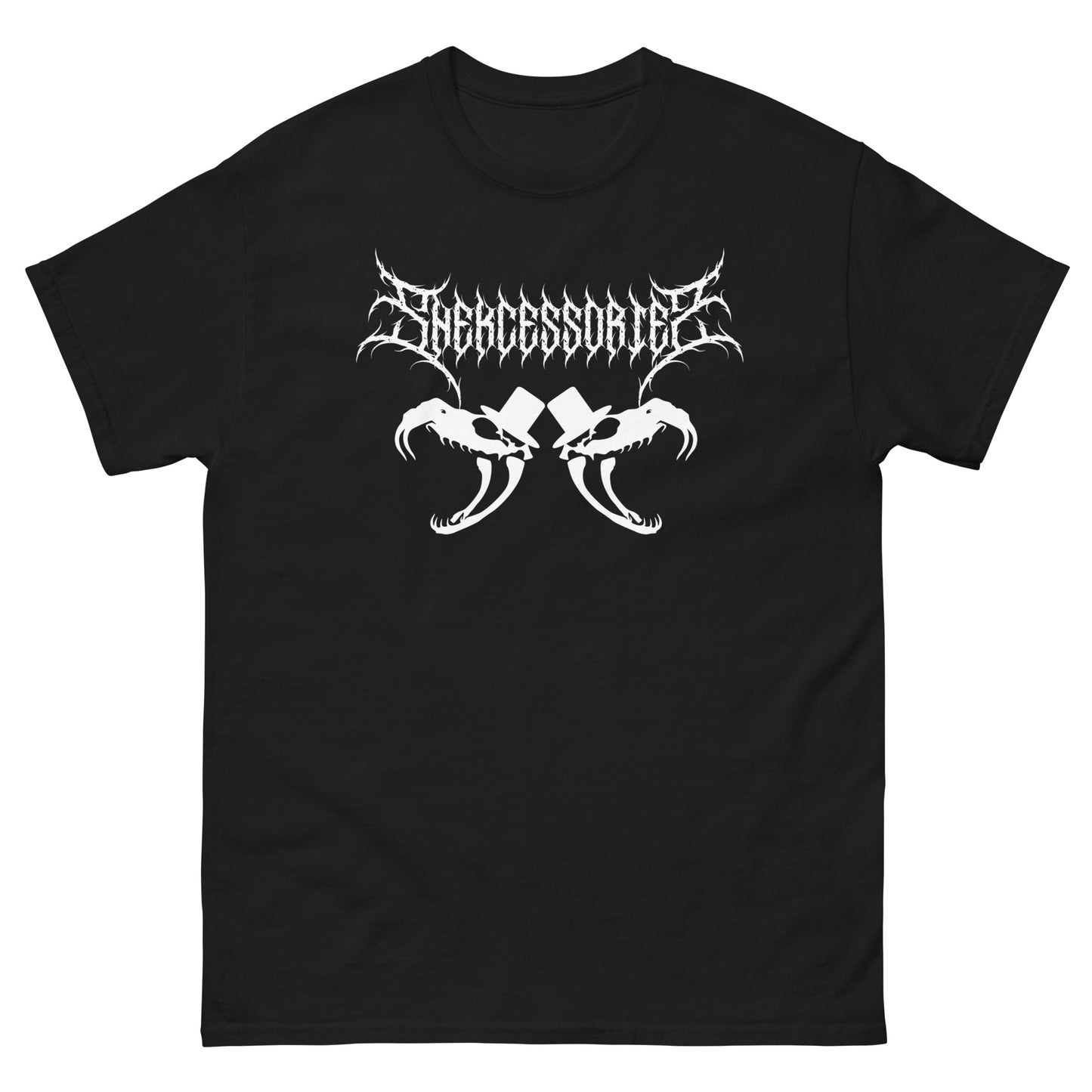 T-Shirt mit Death Metal-Logo von Snekcessories