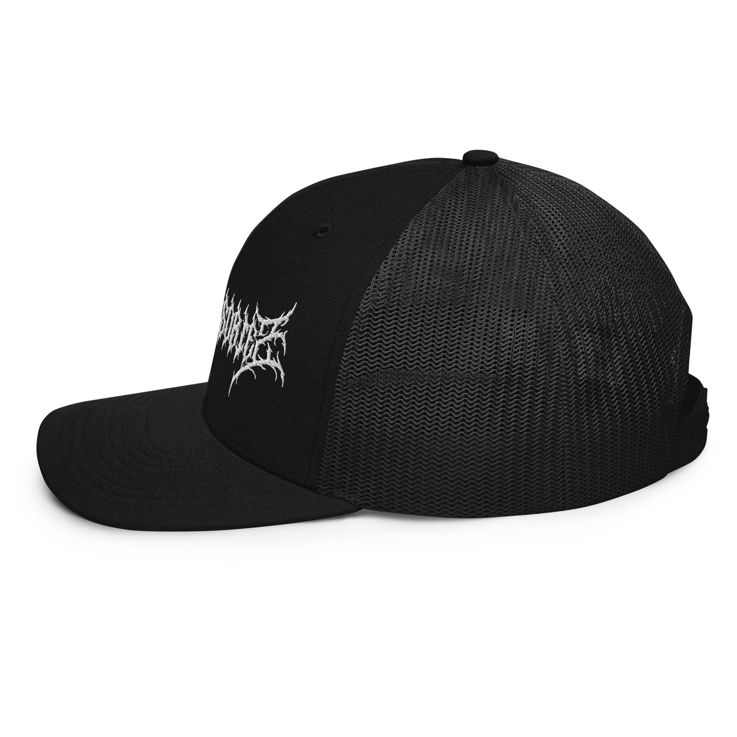 Snekcessories Death Metal Logo Trucker Hat