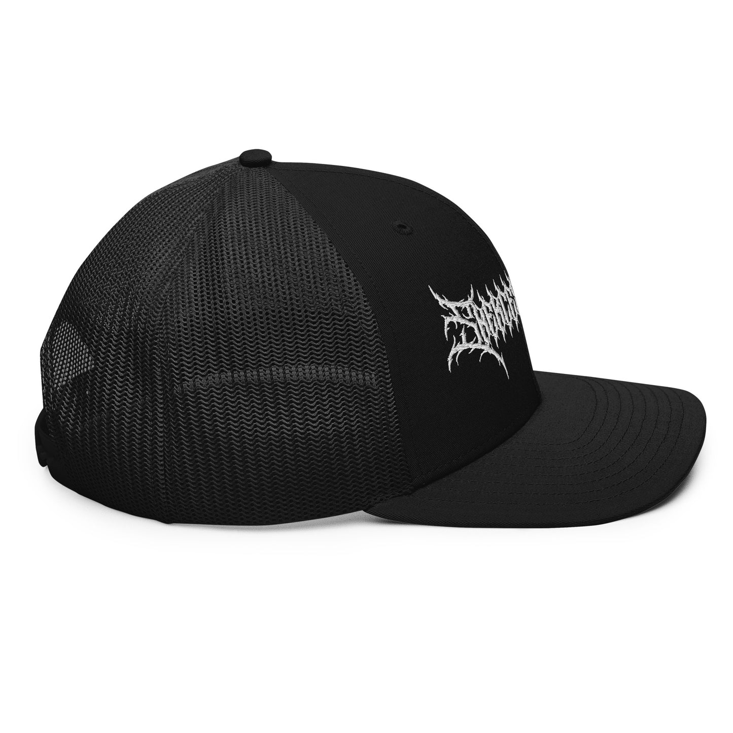 Snekcessories Death Metal Logo Trucker Hat